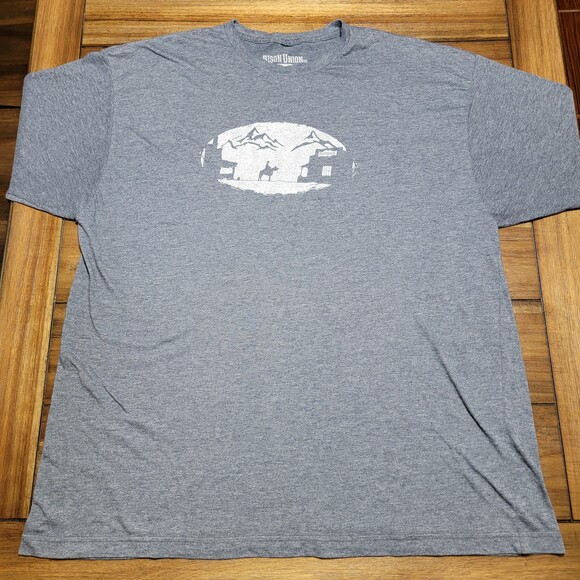 Bison Union Co. SS Dark Grey Tee "Peacemaker" Revelation 6:8 - Size XXXL - Picture 4 of 5